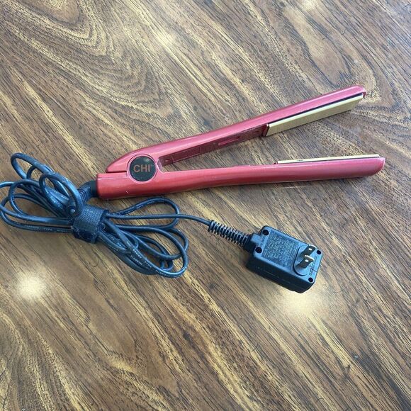Ultra CHI 1" Flat Iron Hair Straightener Ceramic Ionic Tourmaline Pink Tested - Picture 1 of 8